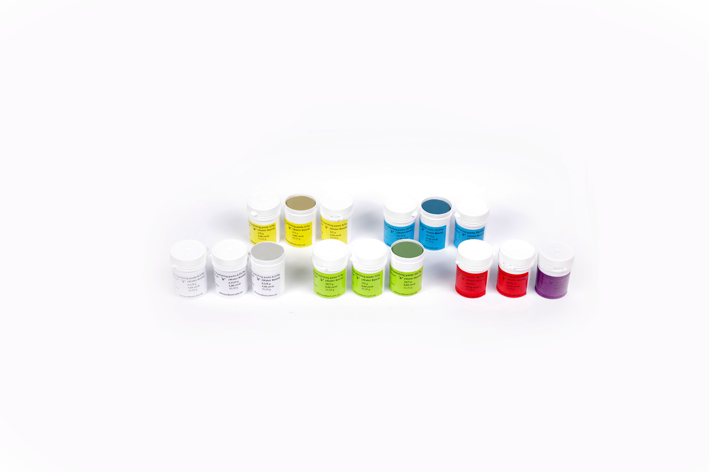 Water-based diamond paste. Set of 15pcs