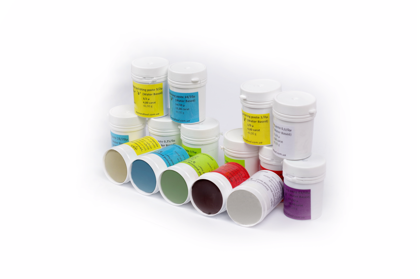 Water-based diamond paste. Set of 15pcs