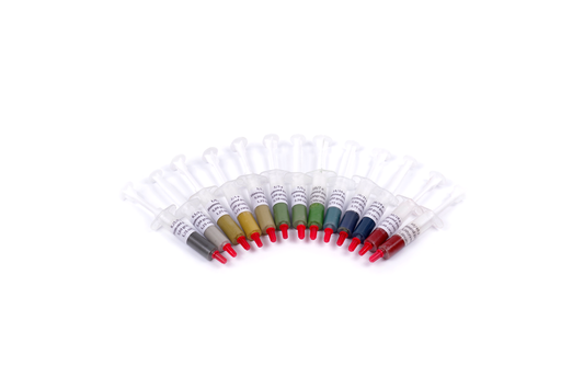Oil-based increased concentration diamond paste. Set of 13pcs syringe 5g. 