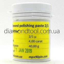 Diamond oil-based polishing paste 2/1 micron, 40gram 